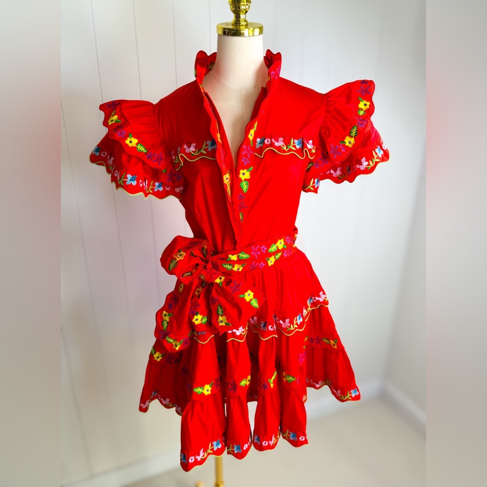 Celia B-Haze Dress Red NEW